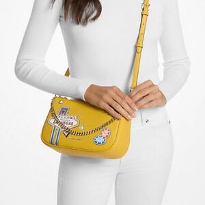 New Michael Kors Carmela Vegas Limited Edition Crossbody Pouchette